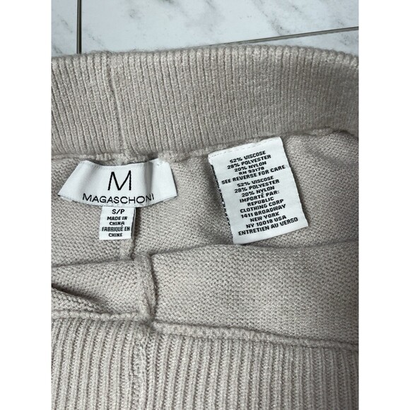 New MAGASCHONI Oversized Cardigan & Pant Sweater Set Small  Platinum Oak Comfy - Picture 8 of 14